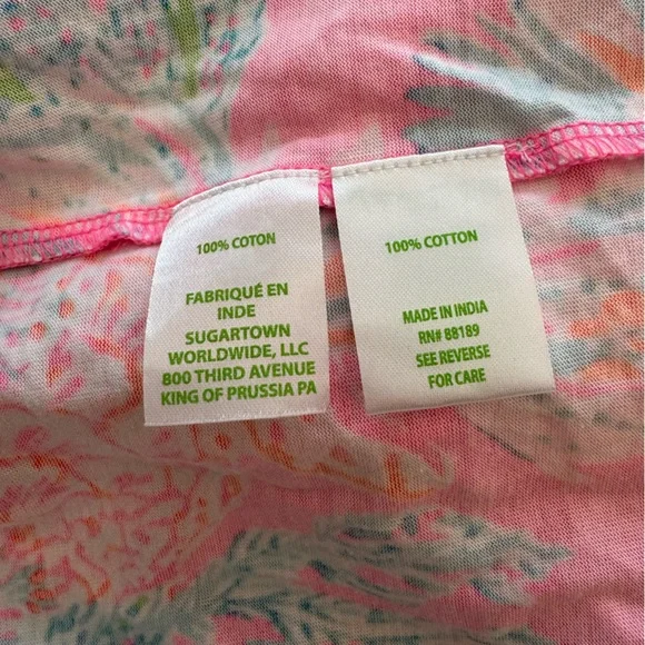 Lilly Pulitzer Skyelar Tank Dress SZ S Prosecco Pink Seaing Things - Picture 14 of 15